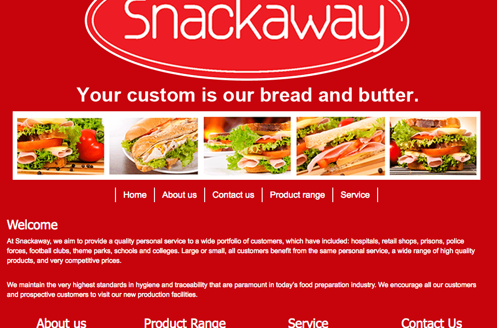 Snackaway WordPress Website